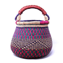 Load image into Gallery viewer, Small Bolga Pot Basket - Mixed Colors