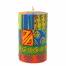 Load image into Gallery viewer, Single Boxed Hand-Painted Pillar Candle - Shahida Design - Nobunto
