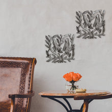Load image into Gallery viewer, Pair of Square Tree of Life Haitian Steel Drum Wall Art