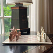 Load image into Gallery viewer, Hand Carved Soapstone Animal Chess Set - 15" Board - Smolart
