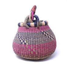 Load image into Gallery viewer, Small Bolga Pot Basket - Mixed Colors