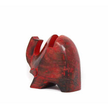 Load image into Gallery viewer, Elephant Eyeglass Stand in Red Wash