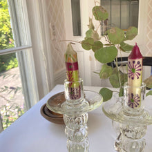Load image into Gallery viewer, Hand-Painted 4" Dinner or Shabbat Candles, Set of 4 (Kileo Design)