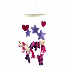 Load image into Gallery viewer, Felt Unicorn Mobile - Global Groove