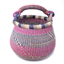 Load image into Gallery viewer, Small Bolga Pot Basket - Mixed Colors