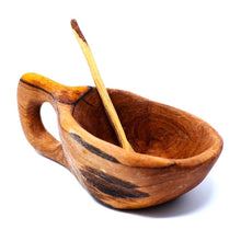 Load image into Gallery viewer, Reclaimed Olive Wood Salt Pot - Kahero Farm - Kenya