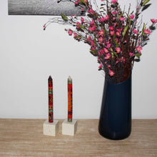 Load image into Gallery viewer, Set of Three Boxed Tall Hand-Painted Candles - Indaeuko Design - Nobunto