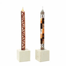 Load image into Gallery viewer, Tall Hand Painted Candles - Pair - Akono Design - Nobunto