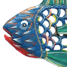 Load image into Gallery viewer, 24 inch Painted Fish & Shell - Caribbean Craft