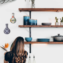 Load image into Gallery viewer, Handmade Pottery Spoon Rest, Dots & Flowers - Encantada