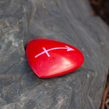 Load image into Gallery viewer, Zodiac Soapstone Hearts, Pack of 5: SAGITTARIUS