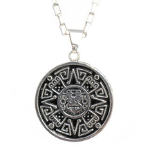 Load image into Gallery viewer, Alpaca Silver Aztec Face Pendant with Chain