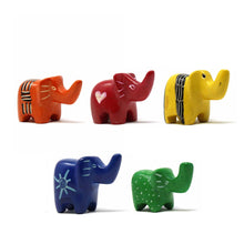 Load image into Gallery viewer, Soapstone Tiny Elephants - Assorted Pack of 5 Colors