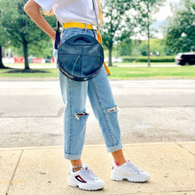 Load image into Gallery viewer, Recycled Rubber Round Shoulder Bag