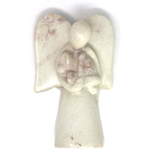 Load image into Gallery viewer, Angel Soapstone Sculpture Holding Dog