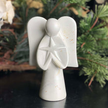 Load image into Gallery viewer, Angel Soapstone Sculpture Holding Star