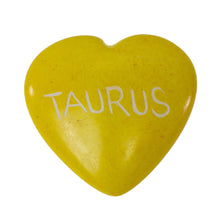 Load image into Gallery viewer, Zodiac Soapstone Hearts, Pack of 5: TAURUS
