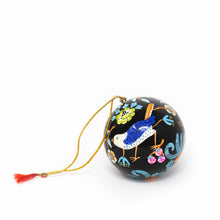 Load image into Gallery viewer, Handpainted Birds with Flowers Ornament, Set of 2