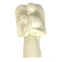 Load image into Gallery viewer, Angel Soapstone Sculpture Holding Dog