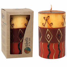 Load image into Gallery viewer, Single Boxed Hand-Painted Pillar Candle - Bongazi Design - Nobunto