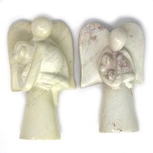 Load image into Gallery viewer, Angel Soapstone Sculpture Holding Dog