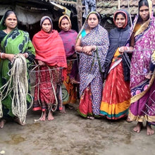 Load image into Gallery viewer, Dried Grass Basket, Blue and Natural