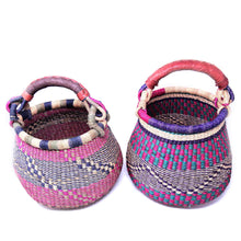 Load image into Gallery viewer, Small Bolga Pot Basket - Mixed Colors