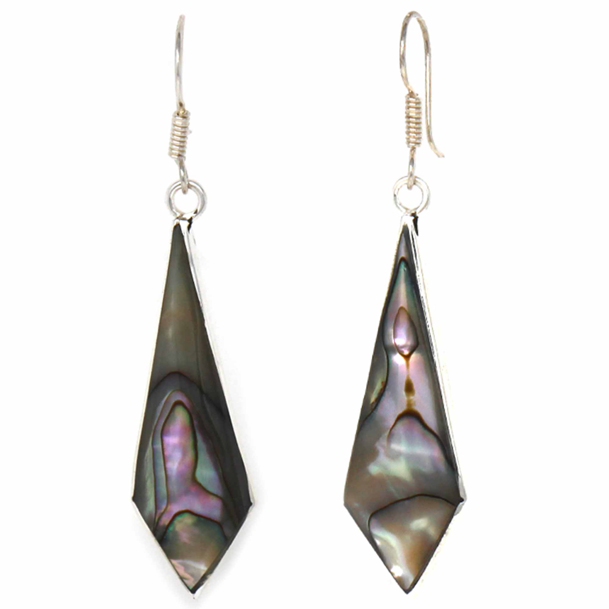 Abalone hot sale dangle earrings