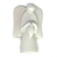 Load image into Gallery viewer, Angel Soapstone Sculpture Holding Heart