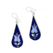 Load image into Gallery viewer, Tulip Abalone Teardrop Earrings