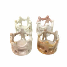 Load image into Gallery viewer, Natural Soapstone Circle of Friends Sculpture