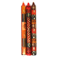 Load image into Gallery viewer, Set of Three Boxed Tall Hand-Painted Candles - Bongazi Design - Nobunto

