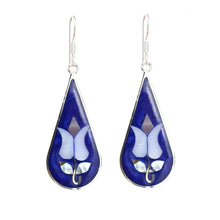 Load image into Gallery viewer, Tulip Abalone Teardrop Earrings
