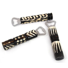 Load image into Gallery viewer, African Batik Bone Bottle Opener, Mixed Designs