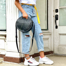 Load image into Gallery viewer, Recycled Rubber Round Shoulder Bag