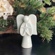 Load image into Gallery viewer, Angel Soapstone Sculpture Holding Star