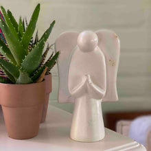 Load image into Gallery viewer, Soapstone Angel Sculpture, Natural Stone