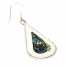 Load image into Gallery viewer, Teardrop Abalone and Mother of Pearl Drop Earrings