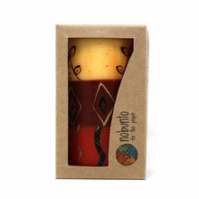 Load image into Gallery viewer, Single Boxed Hand-Painted Pillar Candle - Bongazi Design - Nobunto