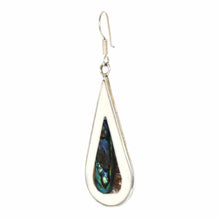 Load image into Gallery viewer, Teardrop Abalone and Mother of Pearl Drop Earrings
