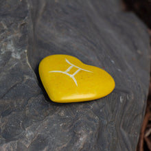 Load image into Gallery viewer, Zodiac Soapstone Hearts, Pack of 5: GEMINI