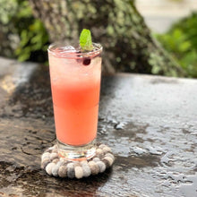 Load image into Gallery viewer, Hand Crafted Felt Ball Coasters from Nepal: 4-pack, Multicolor Greys - Global Groove (T)