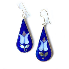 Load image into Gallery viewer, Tulip Abalone Teardrop Earrings