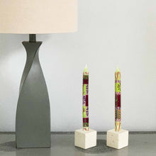 Load image into Gallery viewer, Hand Painted Candles in Kileo Design (three tapers) - Nobunto
