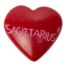 Load image into Gallery viewer, Zodiac Soapstone Hearts, Pack of 5: SAGITTARIUS