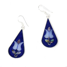 Load image into Gallery viewer, Tulip Abalone Teardrop Earrings