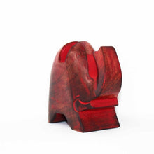 Load image into Gallery viewer, Elephant Eyeglass Stand in Red Wash