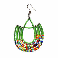Load image into Gallery viewer, Maasai Bead Basket Dangle Earrings