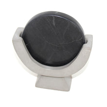 Load image into Gallery viewer, Compass Soapstone Sculpture, Dark Gray Stone