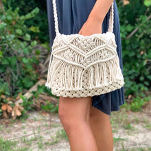 Load image into Gallery viewer, Macrame Shoulder Bag, Cream